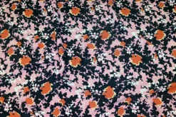 SCAMPOLO CREPE STREATCH FANTASIA ROSA BLU
