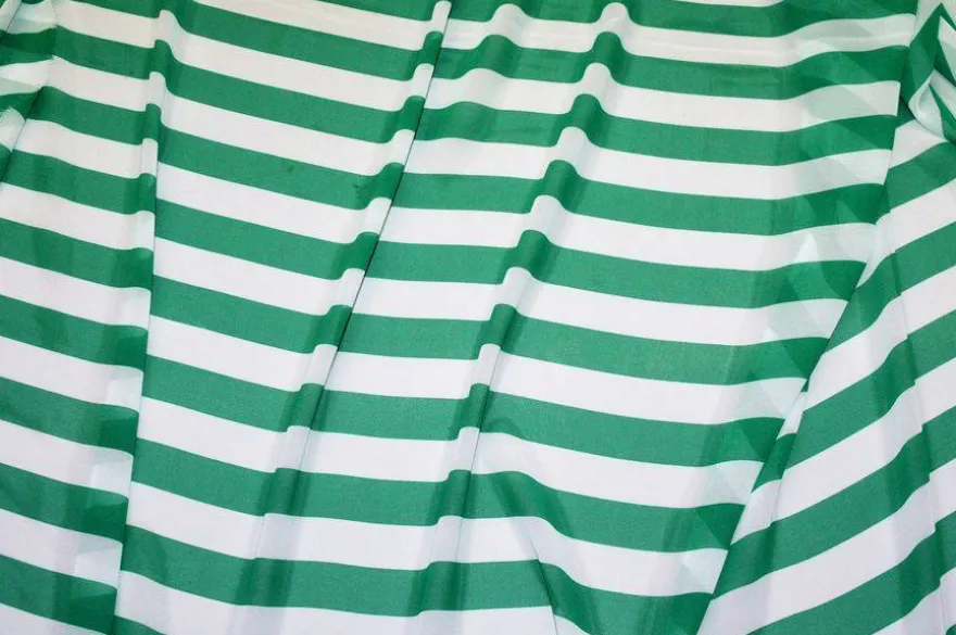 SCAMPOLO GEORGETTE RIGONE BIANCO VERDE