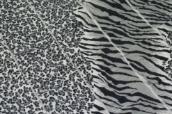 SCAMPOLO MAGLINA A BALZE JERSEY ANIMALIER ZEBRA