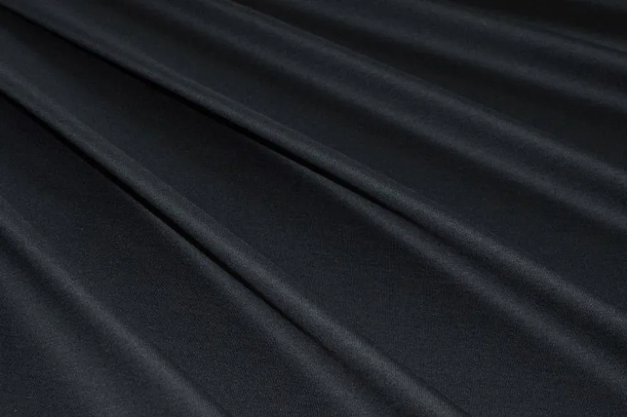 SCAMPOLO MAGLINA IN COTONE BIELASTICO NERO