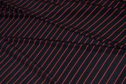 SCAMPOLO MAGLINA VISCOSA BI-ELASTICA FONDO NERO RIGA ROSSA