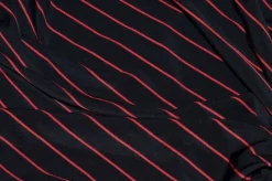 SCAMPOLO MAGLINA VISCOSA BI-ELASTICA FONDO NERO RIGA ROSSA