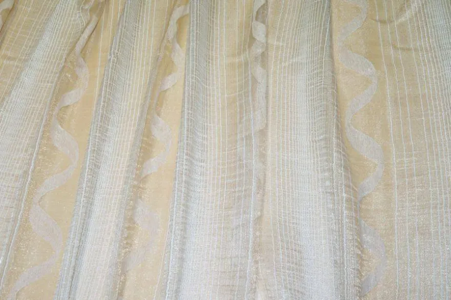 SCAMPOLO ORGANZA AVORIO CON INSERTO CINIGLIA