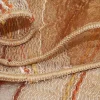 SCAMPOLO ORGANZA STROPICCIATA CON APPLICAZIONI IN CINIGLIA
