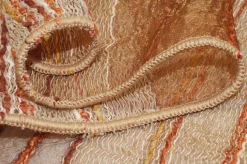 SCAMPOLO ORGANZA STROPICCIATA CON APPLICAZIONI IN CINIGLIA