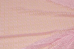 SCAMPOLO PIZZO MACRAME ROSA