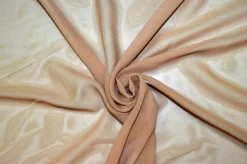 SCAMPOLO PURA SETA GEORGETTE COLOR ARGILLA