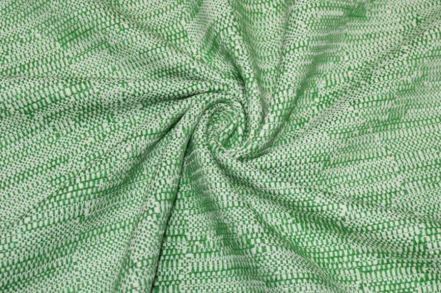 SCAMPOLO PURO COTONE EFFETTO CHANEL VERDE