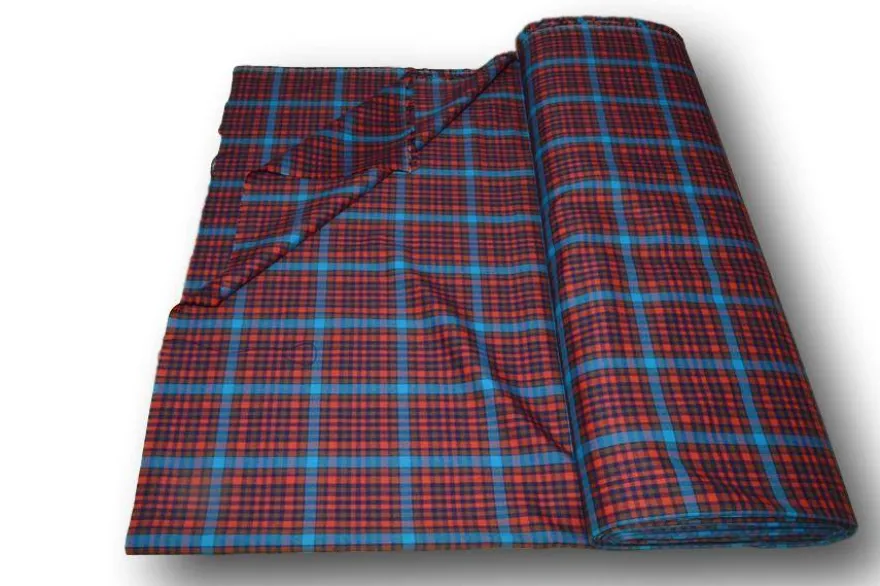 SCAMPOLO TARTAN ROSSO/AZZURRO