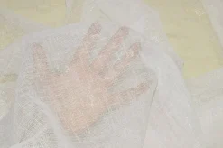 SCAMPOLO TENDA EFFETTO LINO LUREX BIANCA