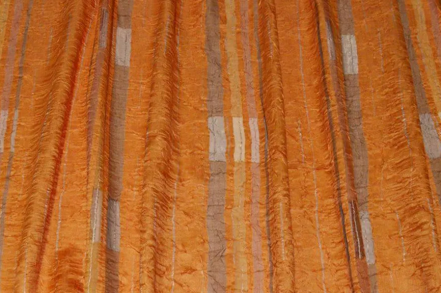 SCAMPOLO TENDA EFFETTO STROPICCIATO ARANCIO