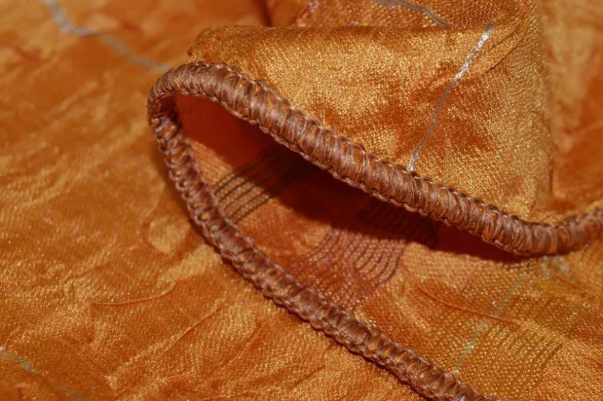 SCAMPOLO TENDA EFFETTO STROPICCIATO ARANCIO