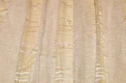 SCAMPOLO TENDA ORGANZA FANTASIA GEOMETRICA ORO E BEIGE
