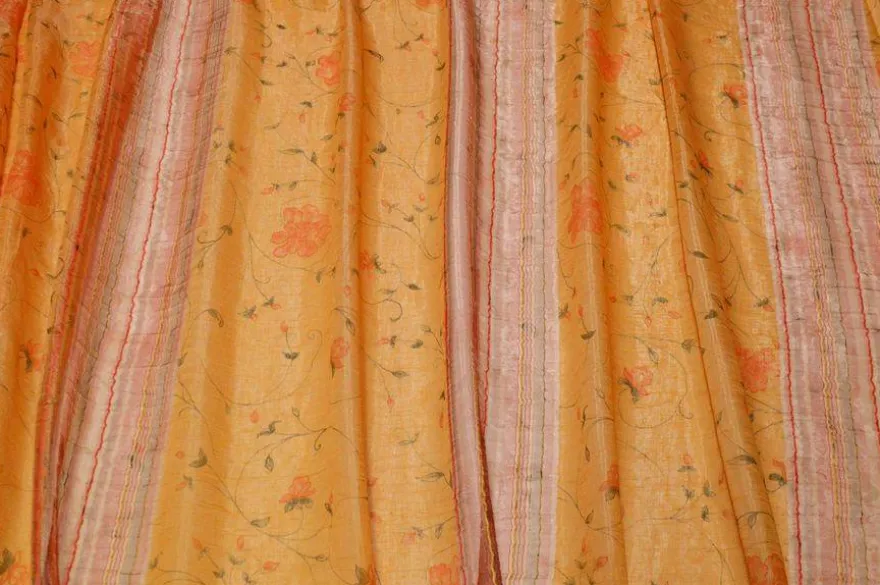 SCAMPOLO TENDA ORGANZA FIORE ARANCIO