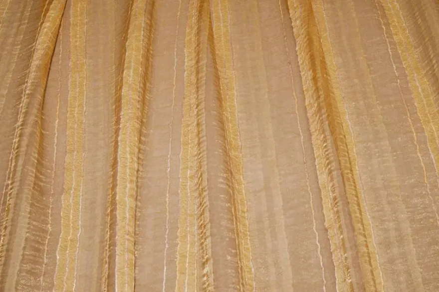 SCAMPOLO TENDA ORGANZA RIGATA ORO