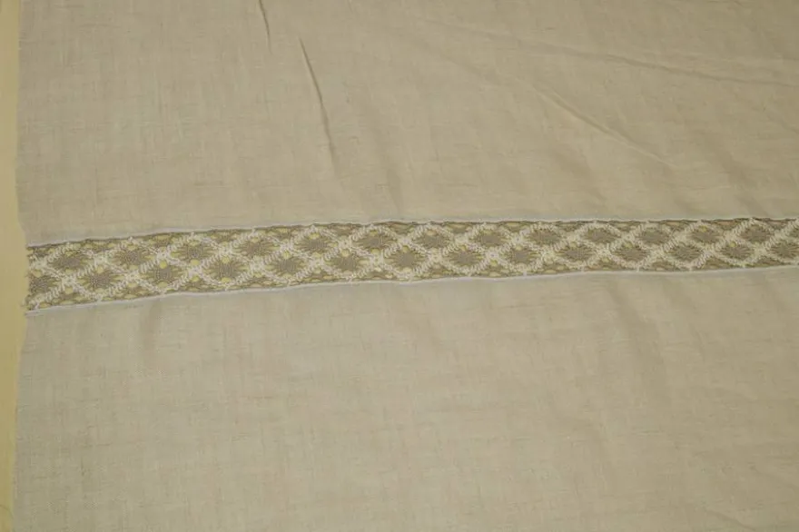 SCAMPOLO TENDINO MISTO LINO GREGGIO ALTEZZA CM 180