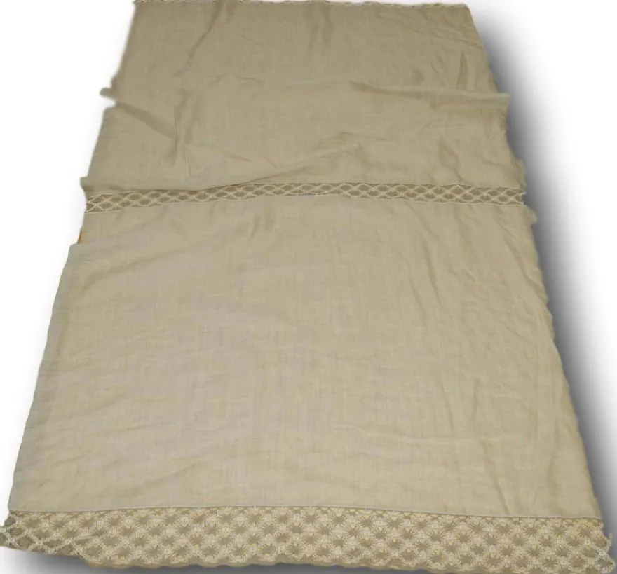SCAMPOLO TENDINO MISTO LINO GREGGIO ALTEZZA CM 180