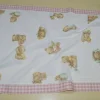 SCAMPOLO TENDINO ORSETTO BORDO SCACCHI ROSA LARGHEZZA CM 60
