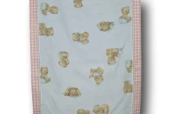 SCAMPOLO TENDINO ORSETTO BORDO SCACCHI ROSA LARGHEZZA CM 60