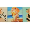 SET 3 PANNELLI BOTERO DISEGNO 2 MISURA CM 47x47