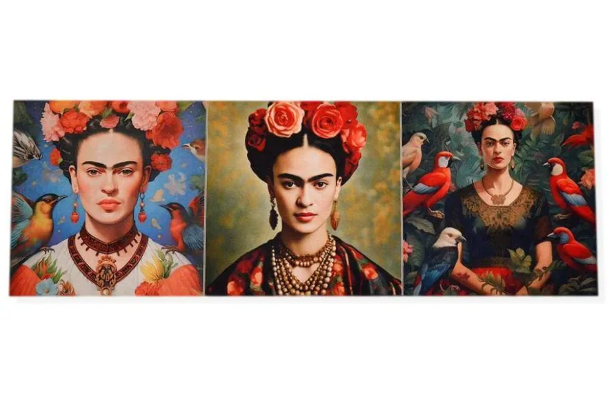 SET 3 PANNELLI DISEGNO FRIDA 1 CM 47x47