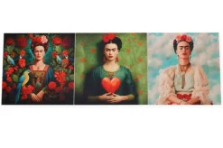 SET 3 PANNELLI DISEGNO FRIDA 2 CM 47x47