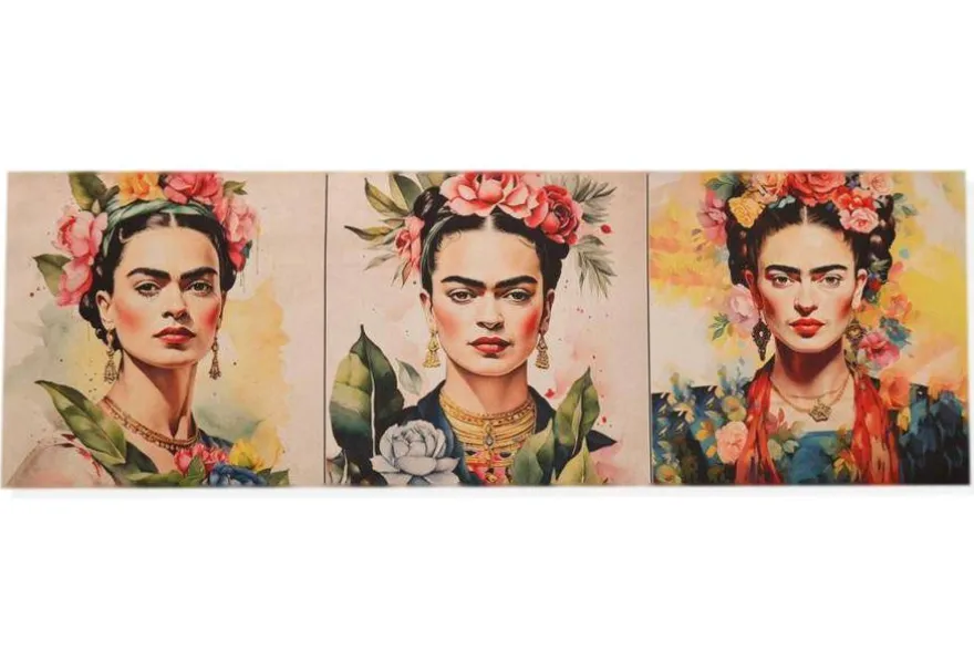 SET 3 PANNELLI DISEGNO FRIDA 3 CM 47x47