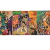 SET 3 PANNELLI DISEGNO STREET ART 2 CM 47x47