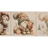 SET 3 PANNELLI GNOMI DISEGNO 1 MISURA CM 47x47