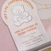 SET 3 PEZZI COPERTA LETTINO DISEGNO CAGNOLINO ROSA