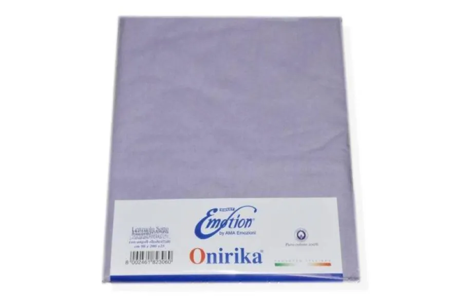 SOTTOLENZUOLO ONIRIKA PURO COTONE CON ANGOLI ELASTICIZZATI UNA PIAZZA