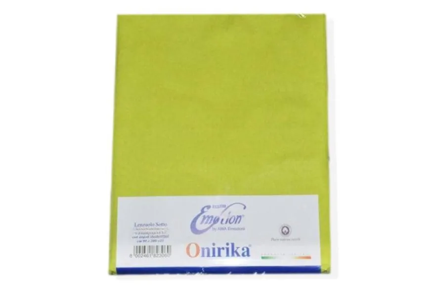 SOTTOLENZUOLO ONIRIKA PURO COTONE CON ANGOLI ELASTICIZZATI UNA PIAZZA E MEZZO