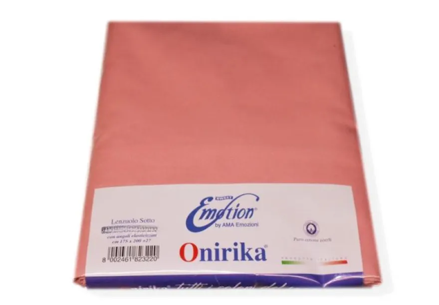 SOTTOLENZUOLO ONIRIKA PURO COTONE CON ANGOLI ELASTICIZZATI UNA PIAZZA E MEZZO