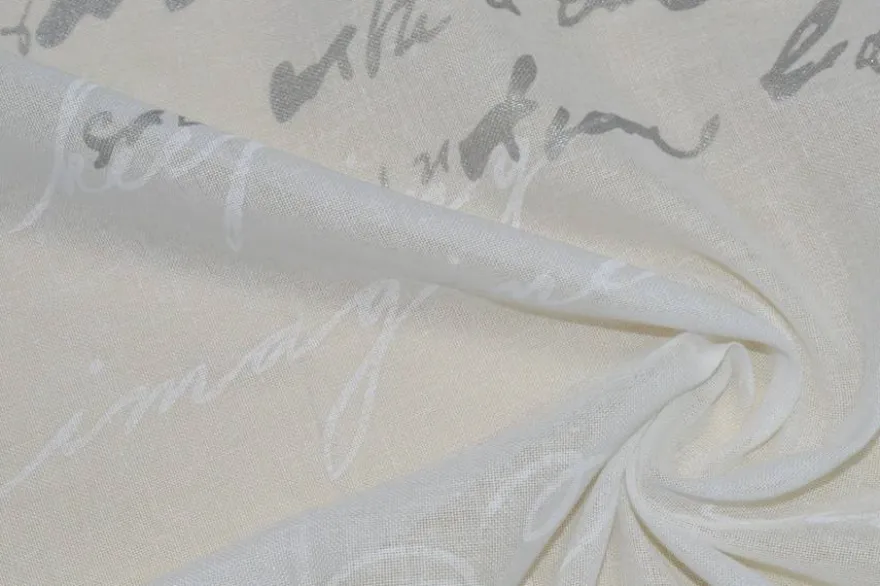 TENDA COLLEZIONE WRITTEN BIANCO/GRIGIO di VIA ROMA 60