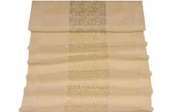 TENDINO BEIGE CON RICAMO CENTRALE