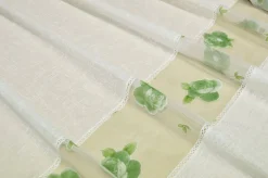 TENDINO CON INSERTO IN ORGANZA FIORE VERDE