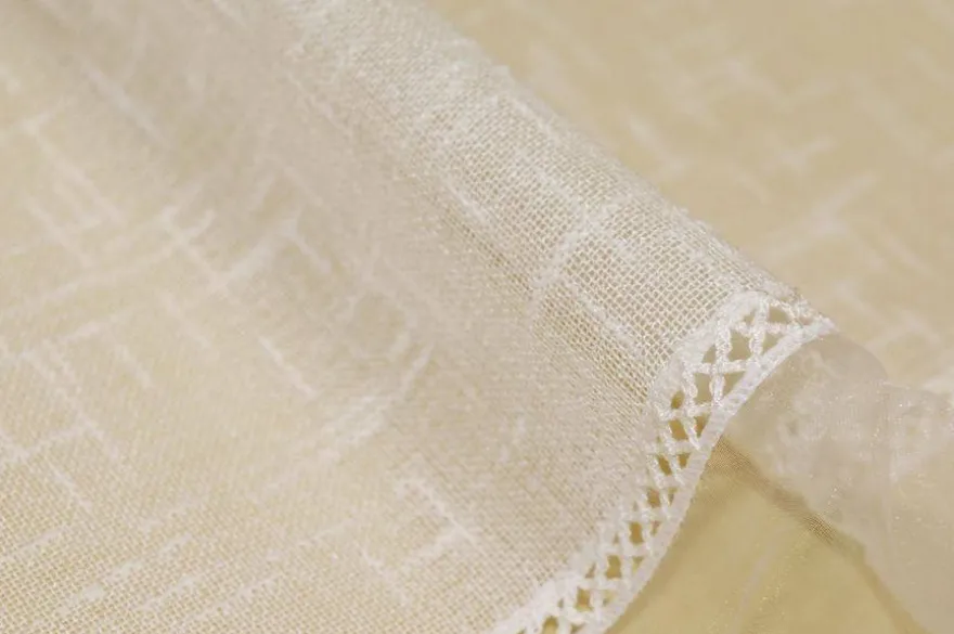 TENDINO CON INSERTO ORGANZA FIORE ARANCIONE