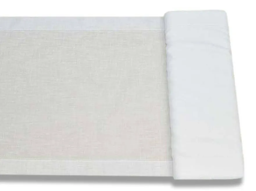 TENDINO EFFETTO LINO BIANCO