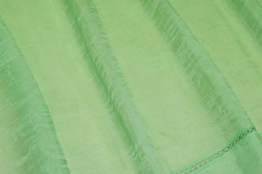 TENDINO IN ORGANZA EFFETTO STROPICCIATO VERDE