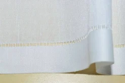TENDINO MISTO LINO CON RICAMO ORSETTO