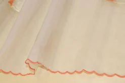 TENDINO ORGANZA CON INSERTI ARANCIO
