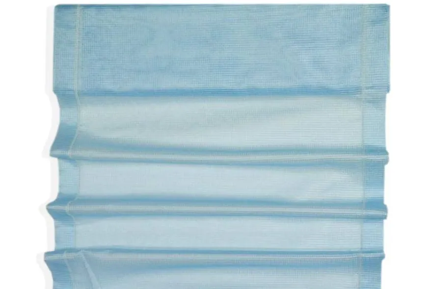 TENDINO ORGANZA QUADRETTO AZZURRO