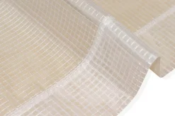 TENDINO ORGANZA QUADRETTO BIANCO