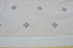 TENDINO RICAMATO ROMBO GRIGIO