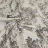 TESSUTO ANTIMACCHIA PURO COTONE TOILE DE JOUY GRIGIO