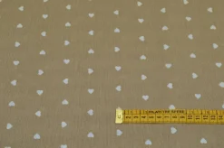 TESSUTO ARREDO FANTASIA CUORICINO BEIGE