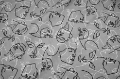 TESSUTO ARREDO FANTASIA FACE GRIGIA