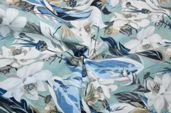 TESSUTO ARREDO FANTASIA FLOREALE AZZURRA