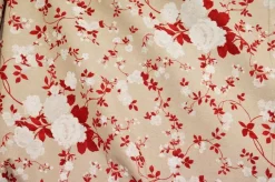 TESSUTO ARREDO FANTASIA FLOREALE ROSSO