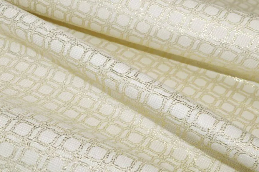 TESSUTO ARREDO FANTASIA JACQUARD LUREX ORO